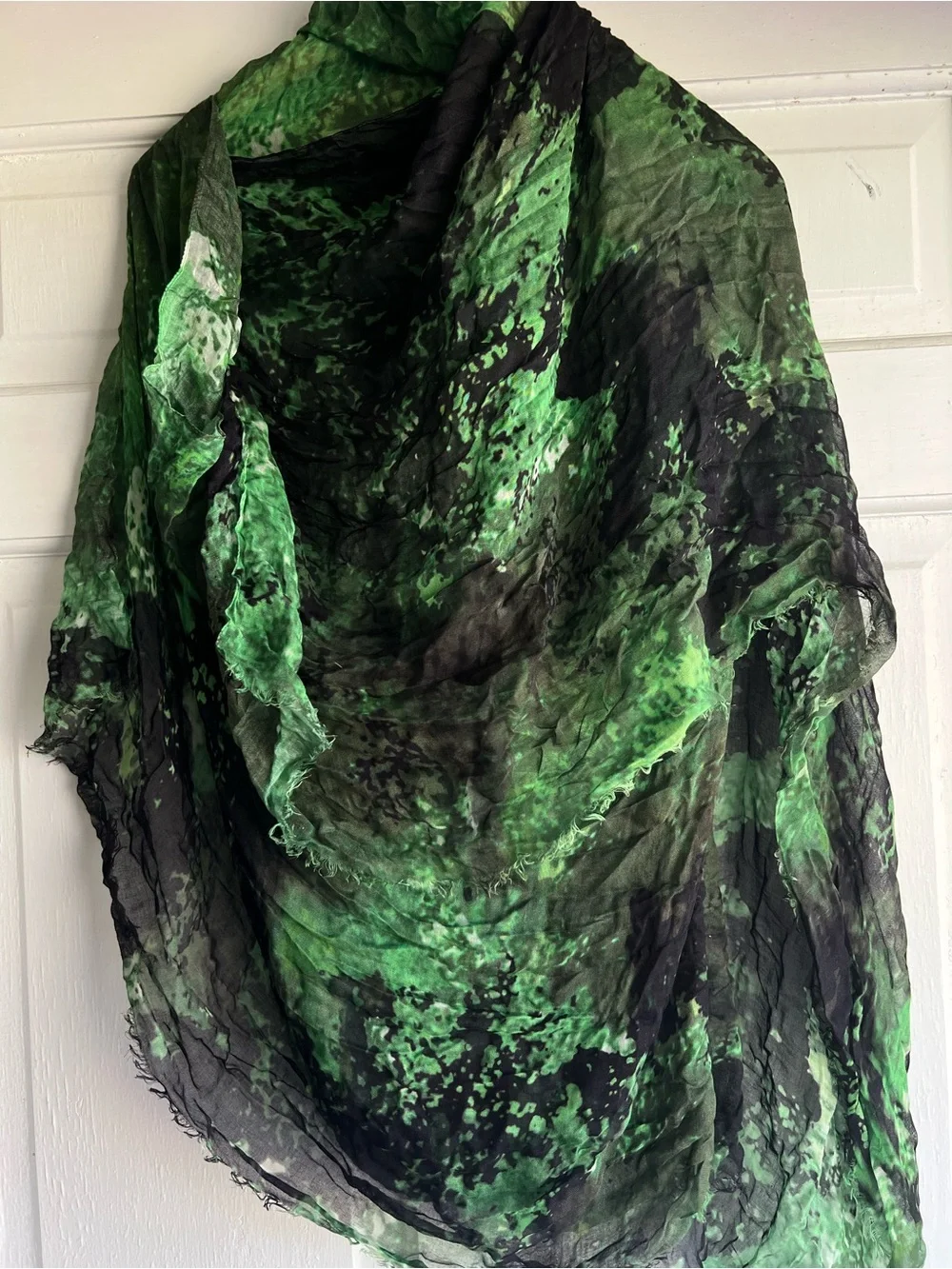 Modal Cashmere Scarf | Authentic Oscar de la Renta Pre-Fall 2011 Abstract Print